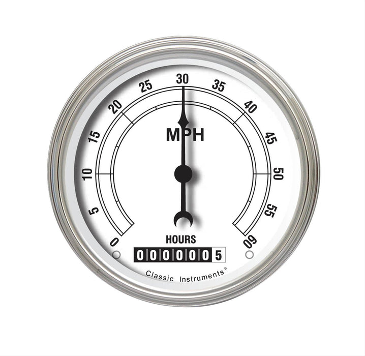 Classic Instruments Classic Instruments Classic White Series Speedometers LSCW Autofit