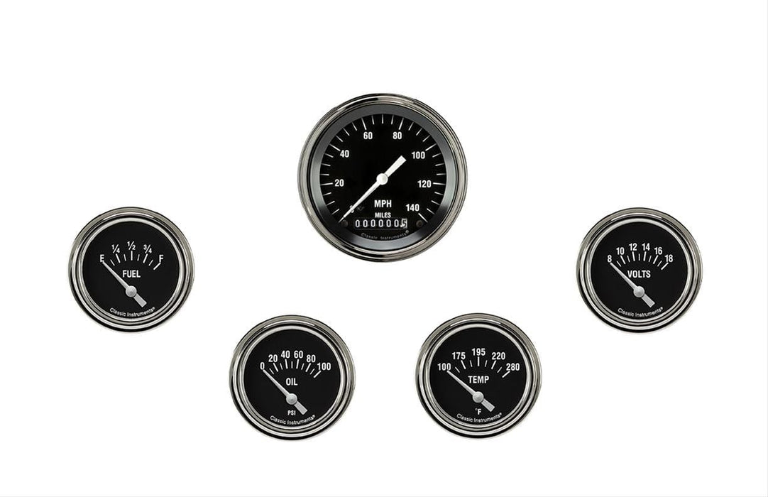 Classic Instruments Classic Instruments Hot Rod Series Gauge Sets HR200SLF Autofit