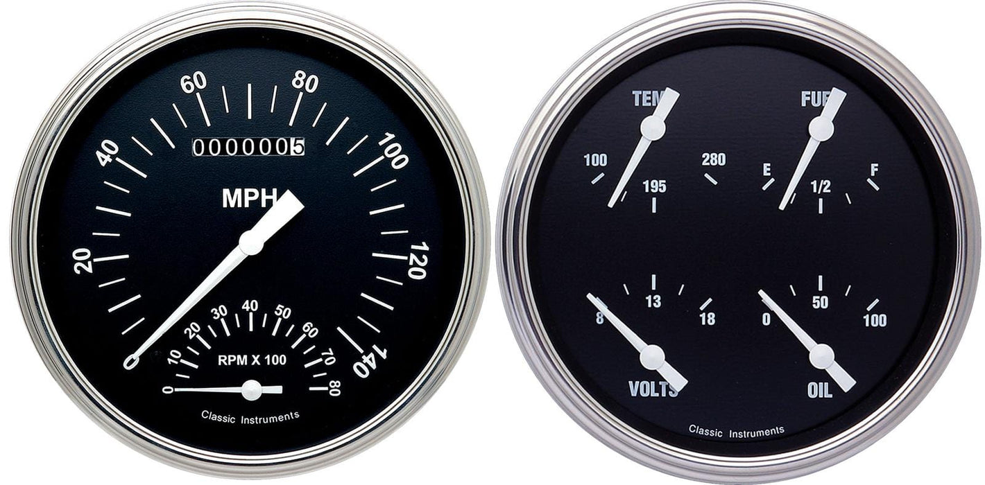 Classic Instruments Classic Instruments Hot Rod Series Gauge Sets HR62SLF Autofit