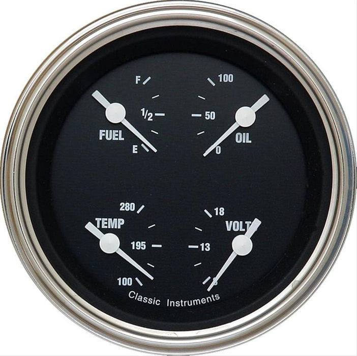 Classic Instruments Classic Instruments Hot Rod Series Gauge Sets HR77SLF Autofit
