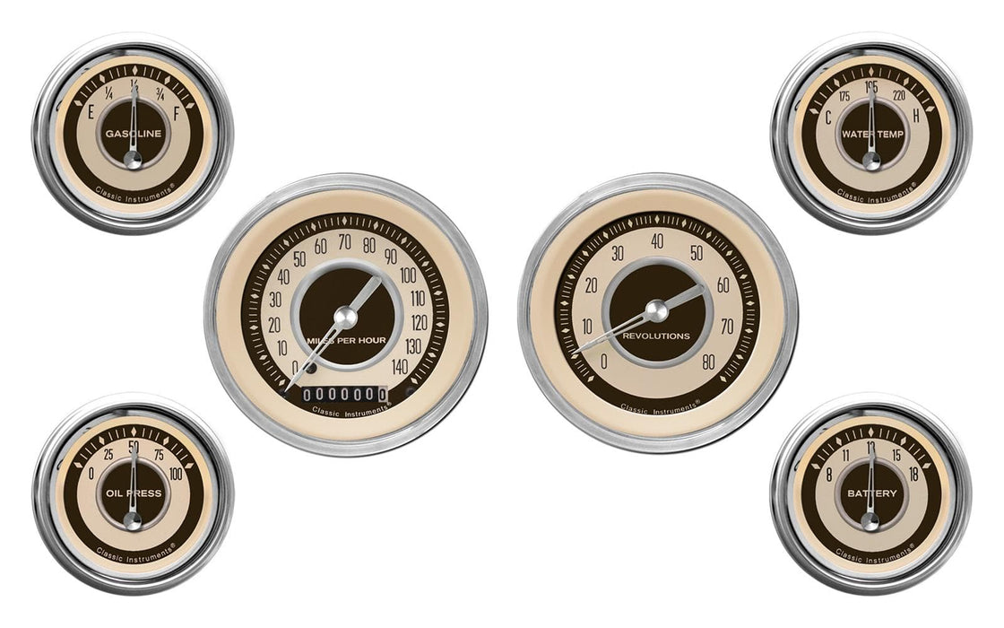 Classic Instruments Classic Instruments Nostalgia VT Series Gauge Sets NT01SHC Autofit