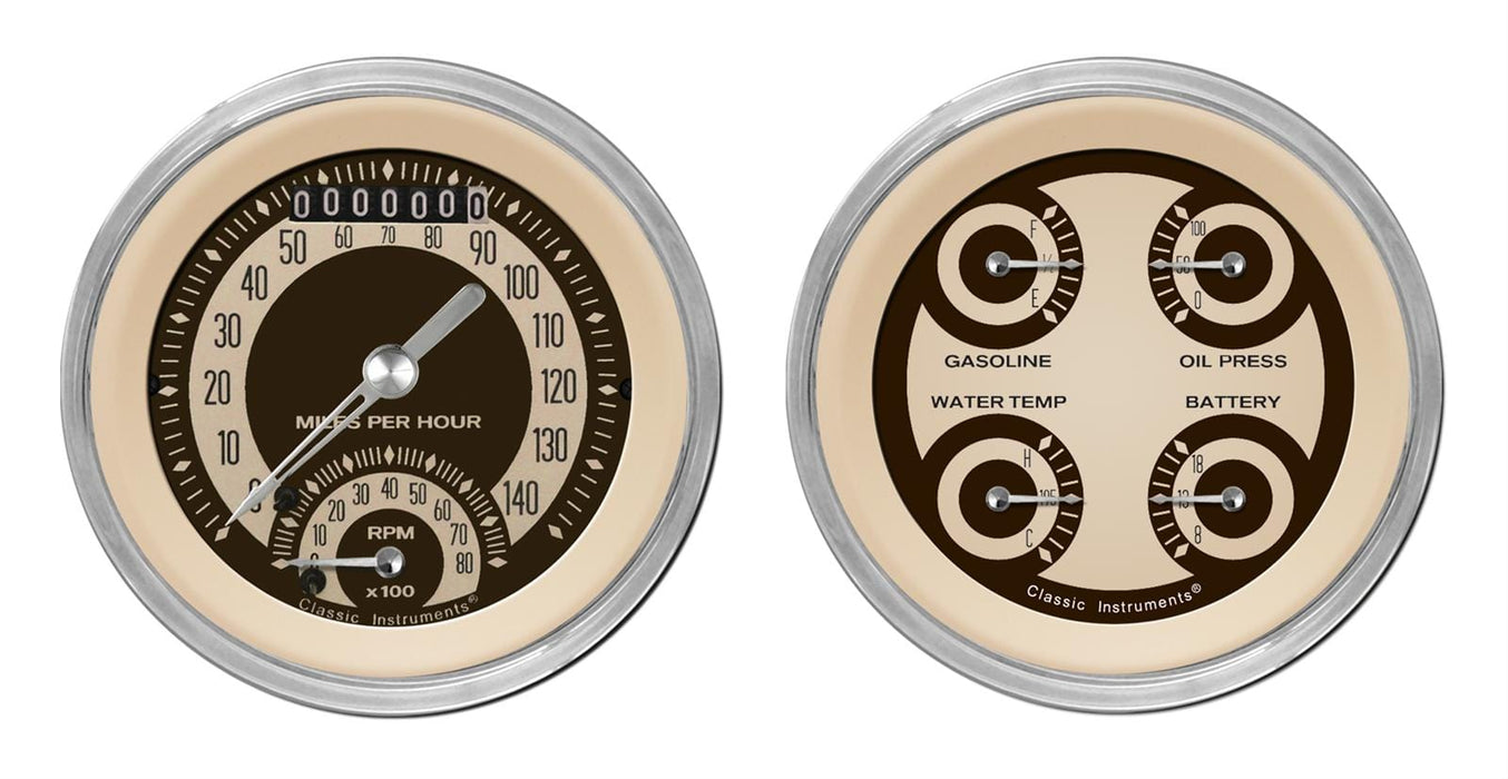 Classic Instruments Classic Instruments Nostalgia VT Series Gauge Sets NT32SHC Autofit