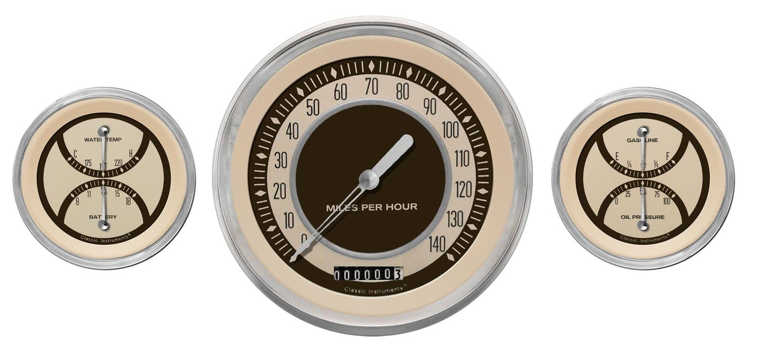 Classic Instruments Classic Instruments Nostalgia VT Series Gauge Sets NT64SLC Autofit