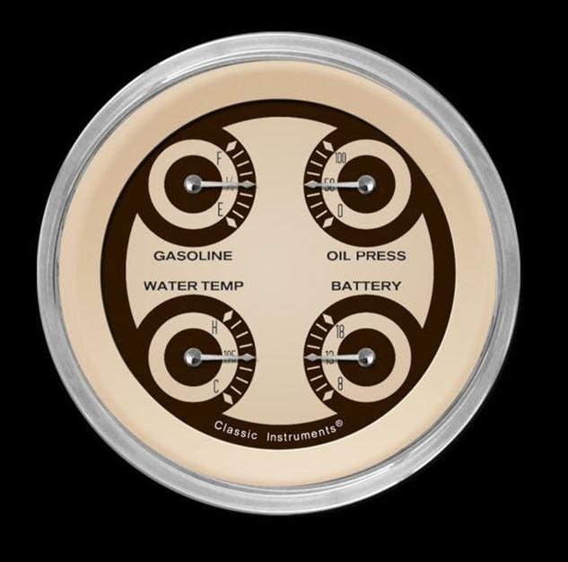 Classic Instruments Classic Instruments Nostalgia VT Series Gauge Sets NT77SHC Autofit