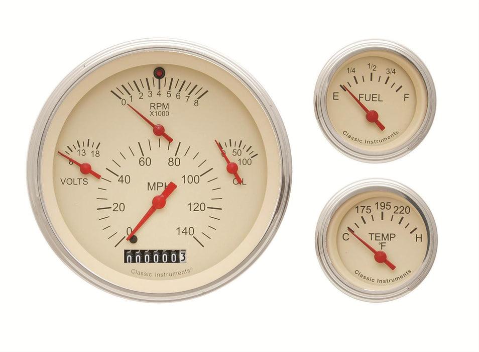 Classic Instruments Classic Instruments Tetra Series Gauge Sets TE01TSLC Autofit