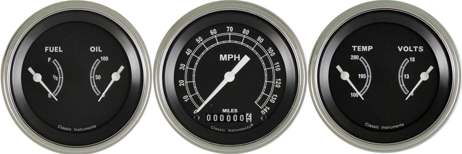 Classic Instruments Classic Instruments Traditional Series Gauge Sets TR04SLF Autofit