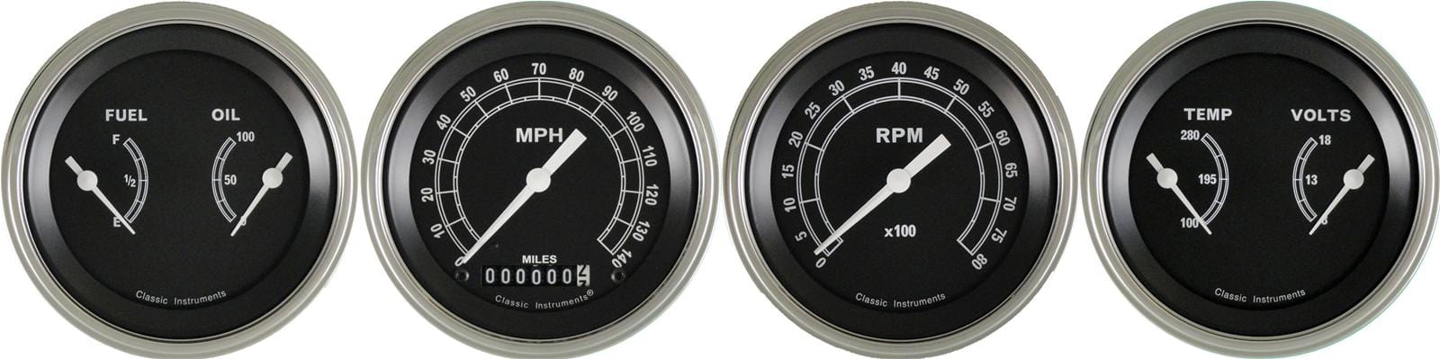 Classic Instruments Classic Instruments Traditional Series Gauge Sets TR05SLF Autofit