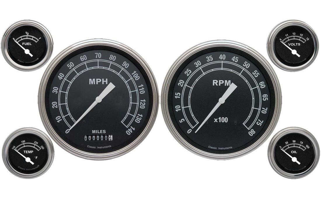 Classic Instruments Classic Instruments Traditional Series Gauge Sets TR51SLC Autofit