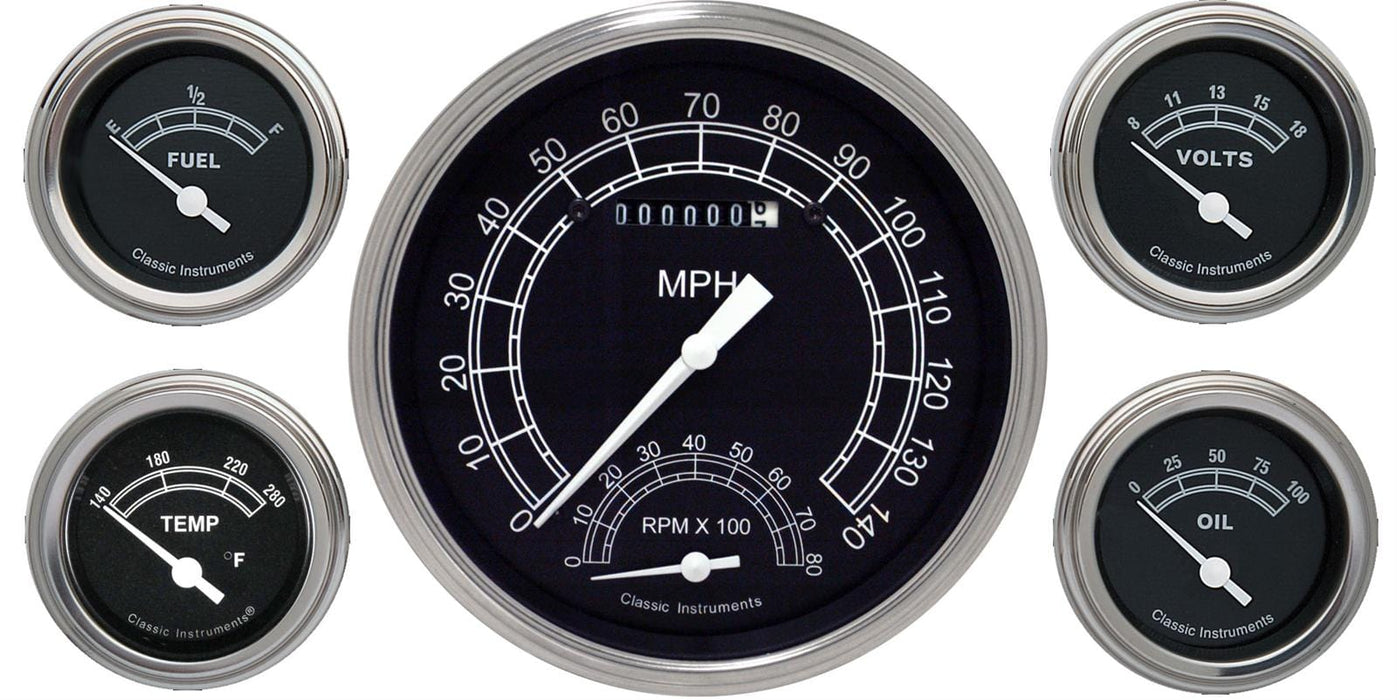 Classic Instruments Classic Instruments Traditional Series Gauge Sets TR65SLC Autofit