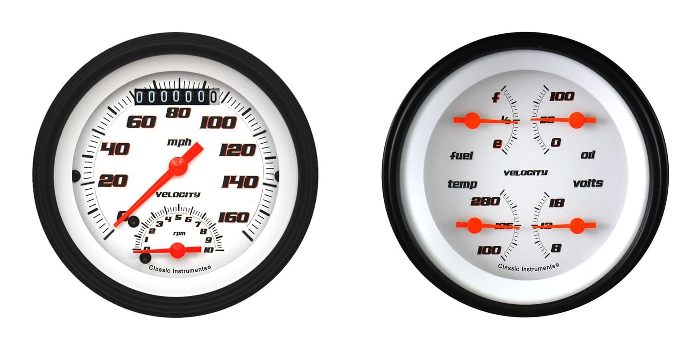 Classic Instruments Classic Instruments Velocity Series Gauge Sets VS32WBLF Autofit