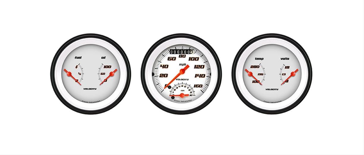 Classic Instruments Classic Instruments Velocity Series Gauge Sets VS34WBLF Autofit