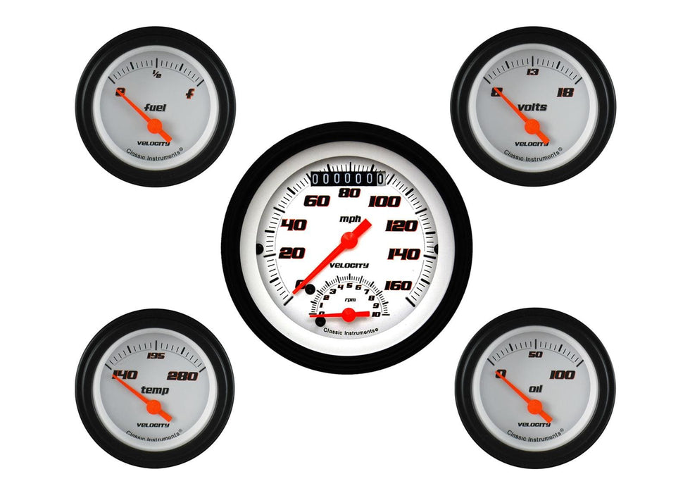 Classic Instruments Classic Instruments Velocity Series Gauge Sets VS35WBLF Autofit