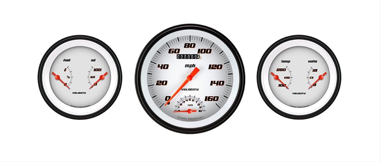 Classic Instruments Classic Instruments Velocity Series Gauge Sets VS61WBLF Autofit