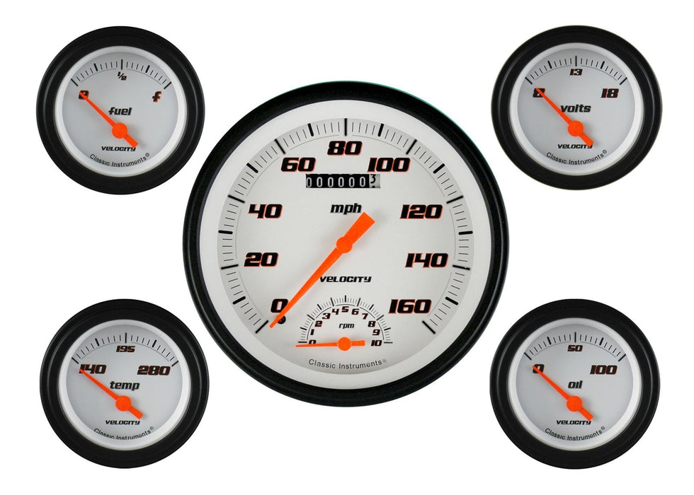 Classic Instruments Classic Instruments Velocity Series Gauge Sets VS65WBLF Autofit