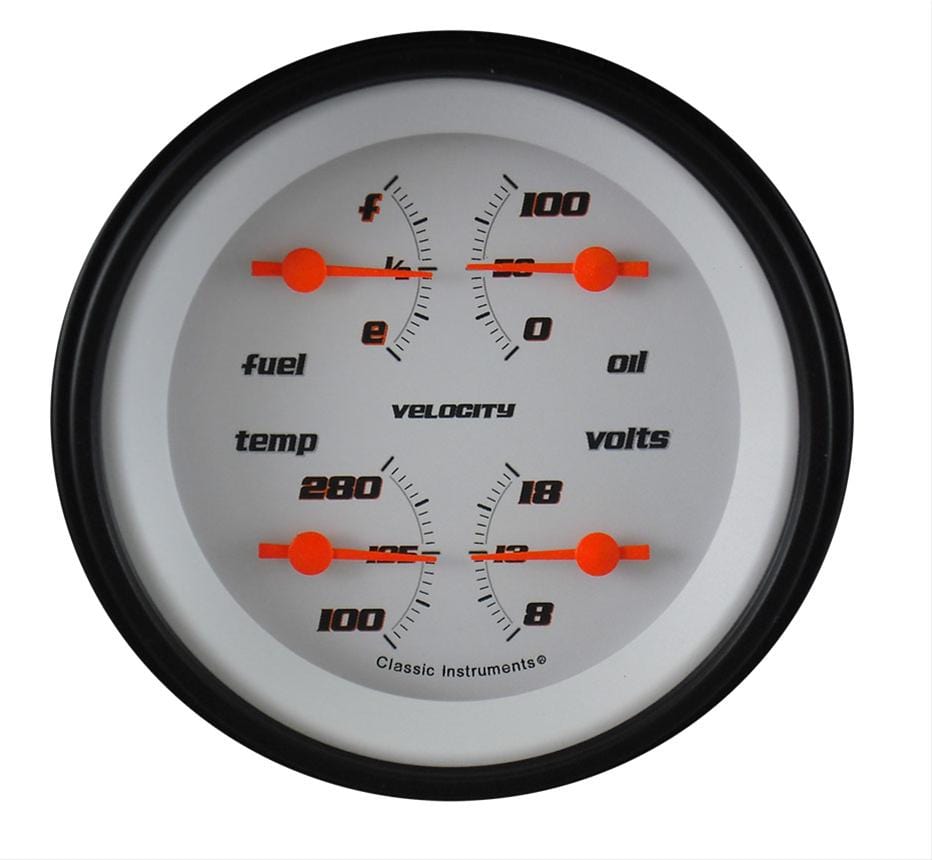 Classic Instruments Velocity Series Gauge Sets VS73WBLF — Automotive ...
