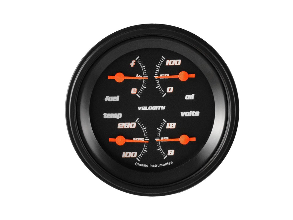 Classic Instruments Classic Instruments Velocity Series Gauge Sets VS77BBLF Autofit