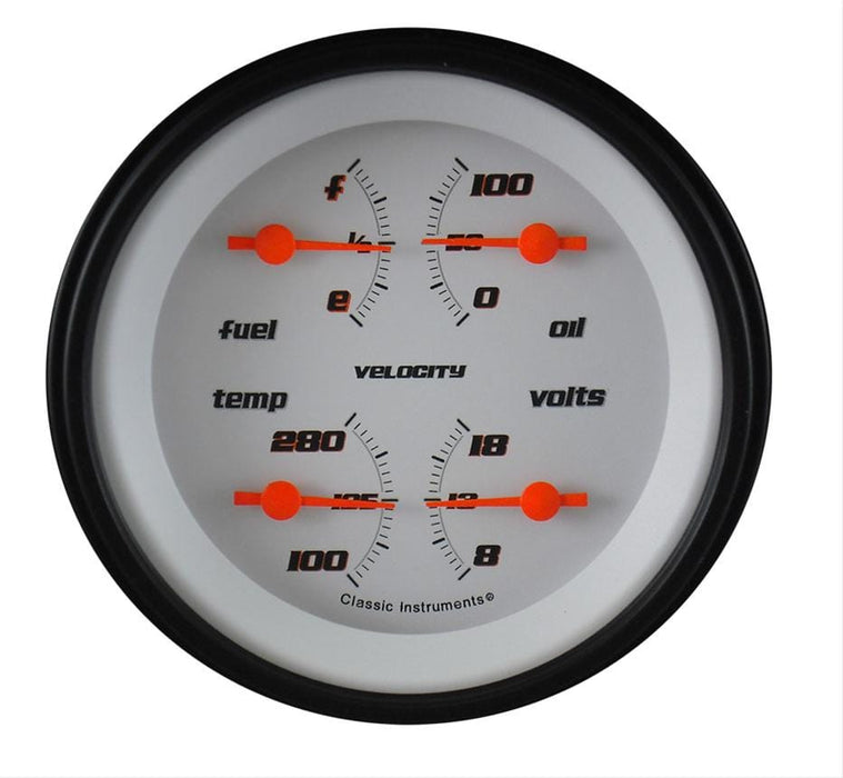 Classic Instruments Classic Instruments Velocity Series Gauge Sets VS77WBLF Autofit