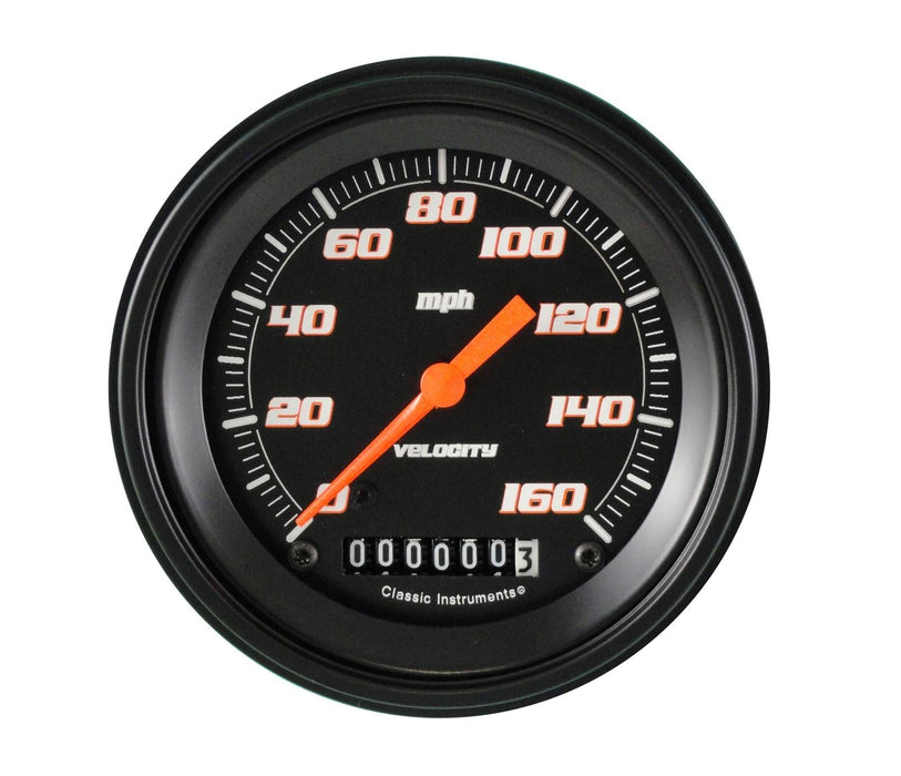 Classic Instruments Classic Instruments Velocity Series Speedometers VS55BBLF Autofit