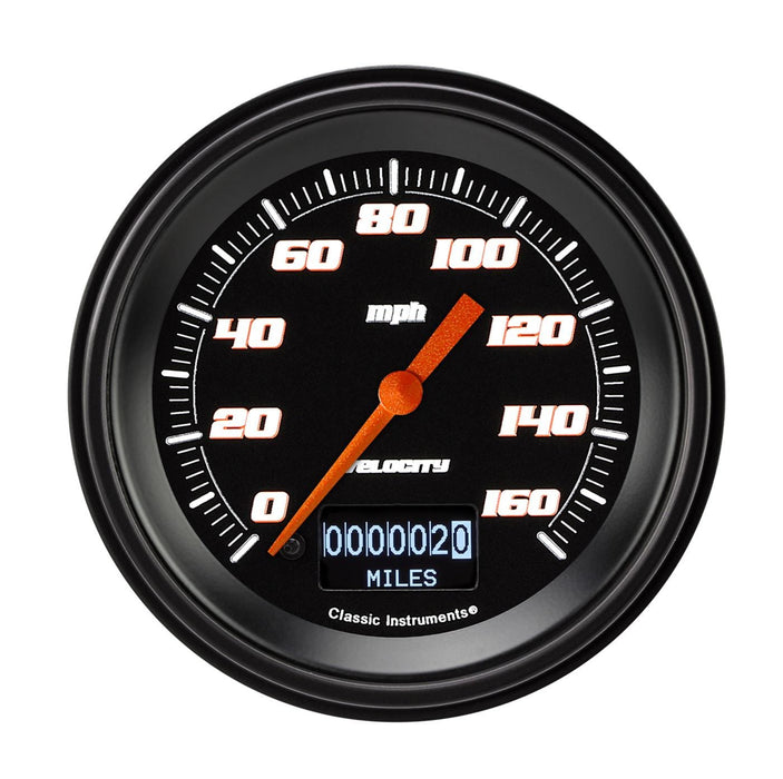 Classic Instruments Classic Instruments Velocity Series Speedometers VS55DBBLF Autofit