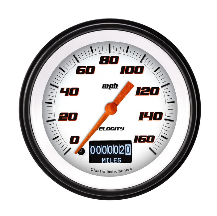 Classic Instruments Classic Instruments Velocity Series Speedometers VS55DWBLF Autofit