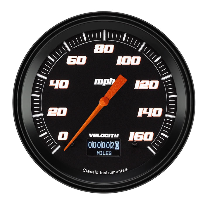 Classic Instruments Classic Instruments Velocity Series Speedometers VS56DBBLF Autofit