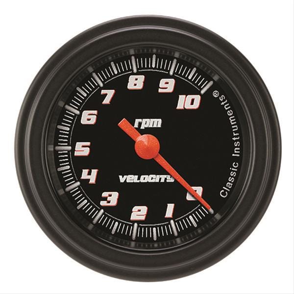 Classic Instruments Classic Instruments Velocity Series Tachometers VS183BBLF Autofit