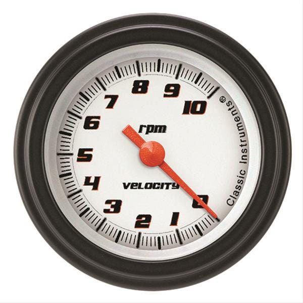 Classic Instruments Classic Instruments Velocity Series Tachometers VS183WBLF Autofit