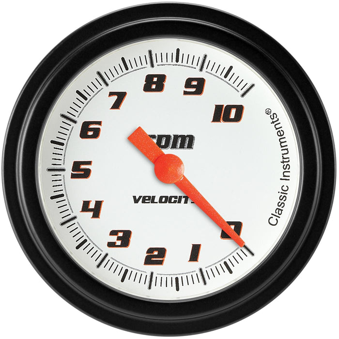 Classic Instruments Classic Instruments Velocity Series Tachometers VS383WBLF Autofit
