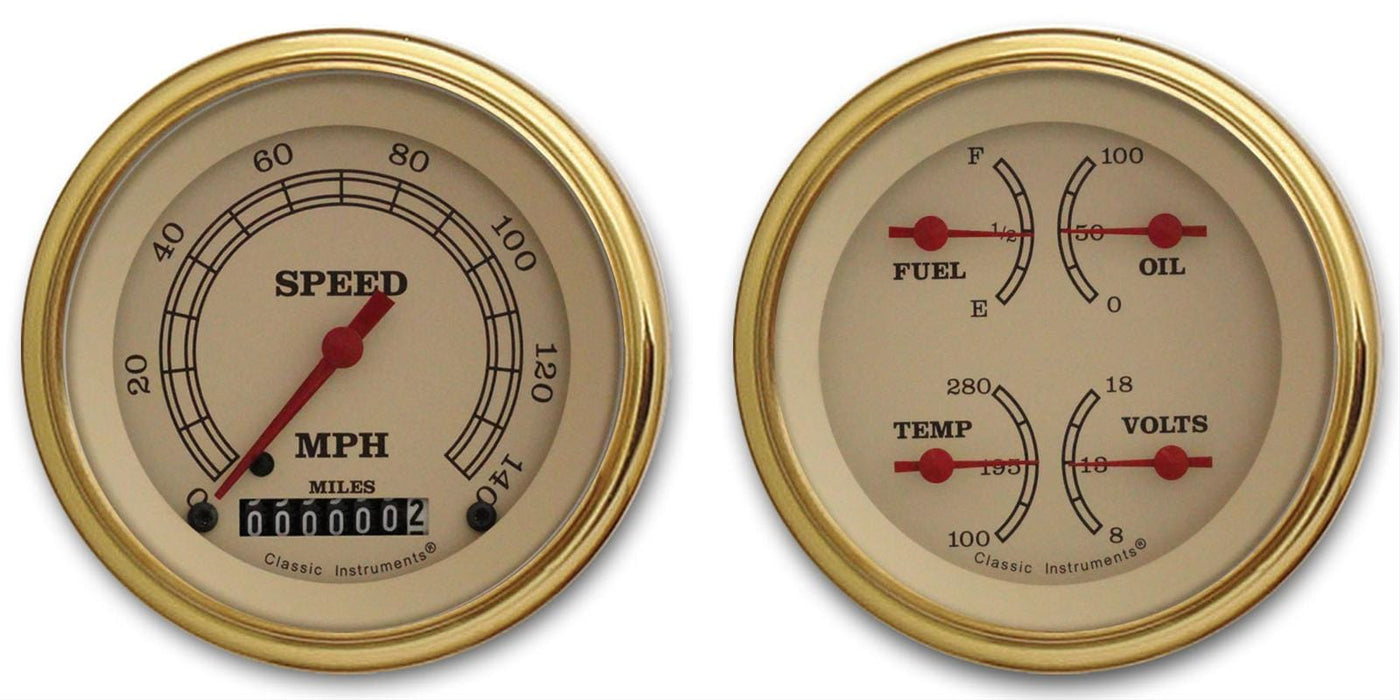Classic Instruments Classic Instruments Vintage Series Gauge Sets VT02GLF Autofit
