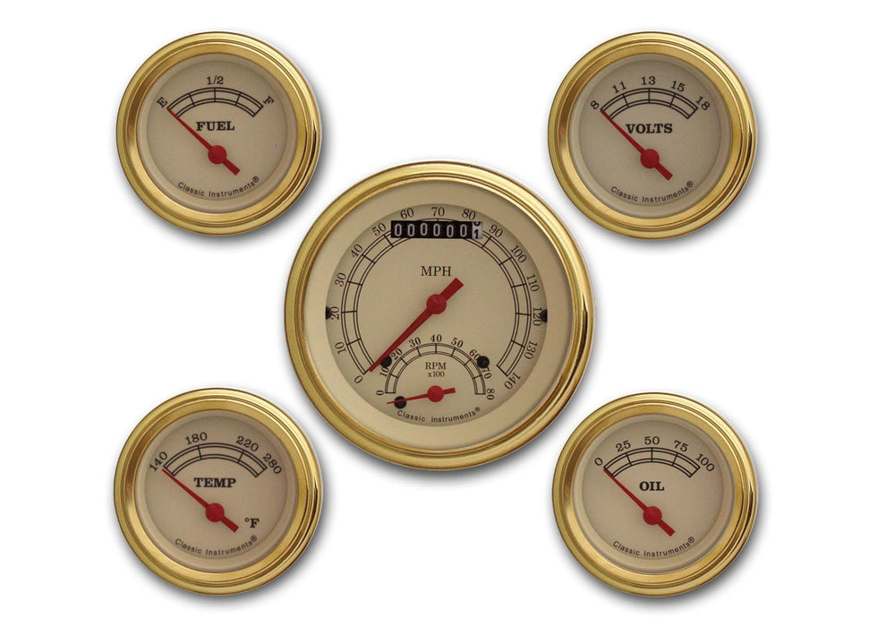 Classic Instruments Classic Instruments Vintage Series Gauge Sets VT35GLF Autofit