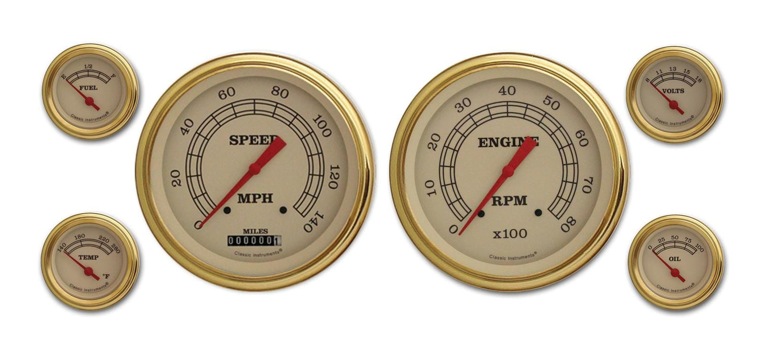 Classic Instruments Classic Instruments Vintage Series Gauge Sets VT51GLC Autofit