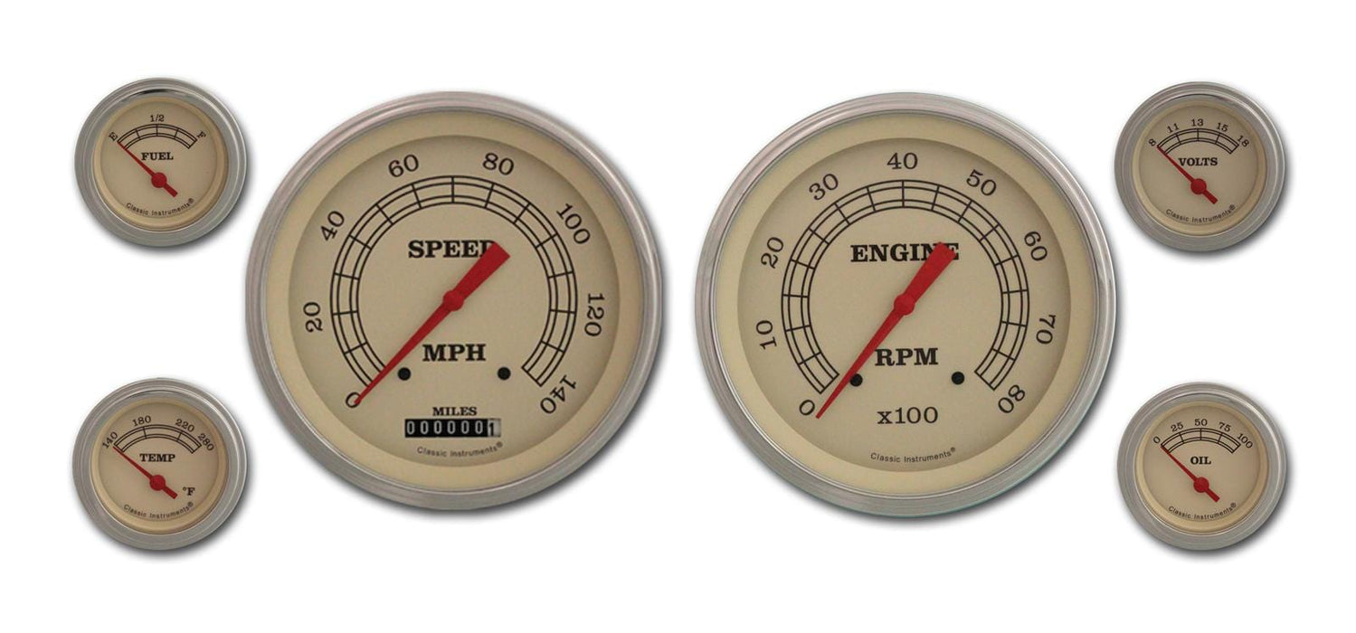 Classic Instruments Classic Instruments Vintage Series Gauge Sets VT51SLC Autofit