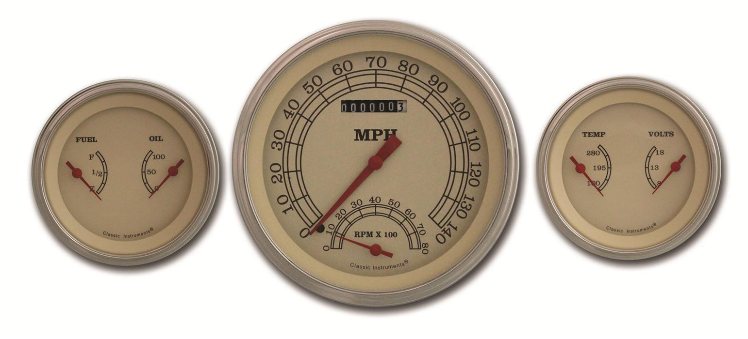 Classic Instruments Classic Instruments Vintage Series Gauge Sets VT61SLC Autofit