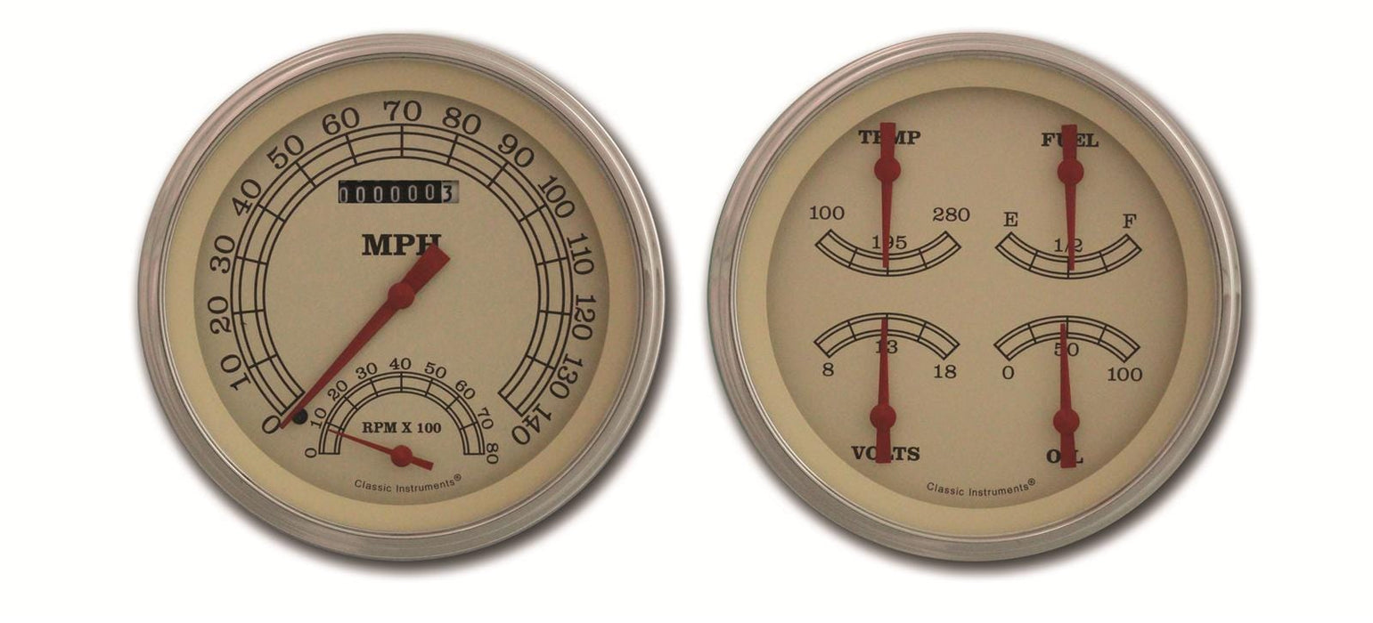 Classic Instruments Classic Instruments Vintage Series Gauge Sets VT62SLF Autofit