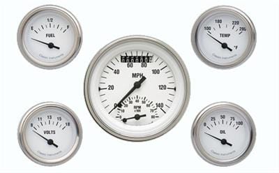 Classic Instruments Classic Instruments White Hot Series Gauge Sets WH35SLF Autofit