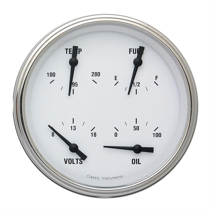 Classic Instruments Classic Instruments White Hot Series Gauge Sets WH78SLC Autofit