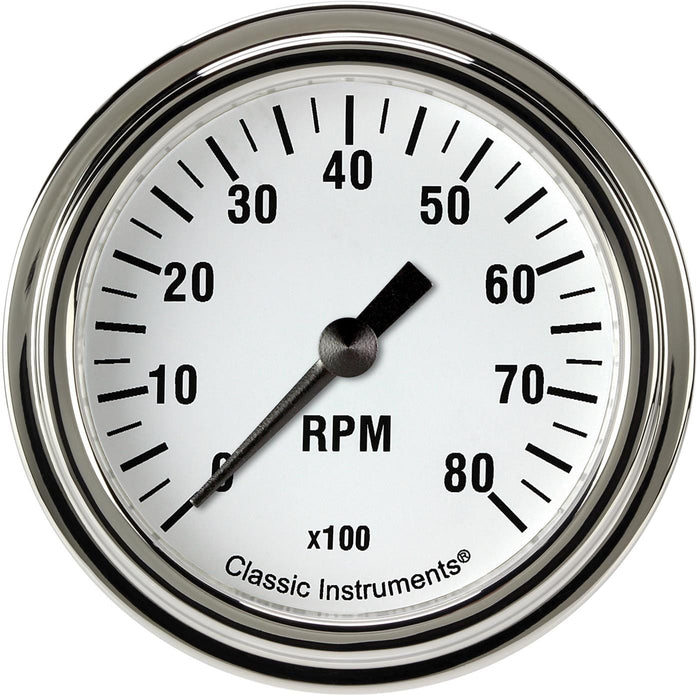 Classic Instruments Classic Instruments White Hot Series Tachometers WH383SLF Autofit
