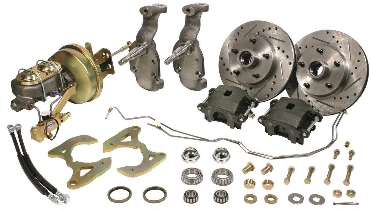 Classic Performance Classic Performance 1955-64 Chevy Fullsize Car Complete Stock Spindle Disc Brake Kits 5864CBK-S-7 Autofit
