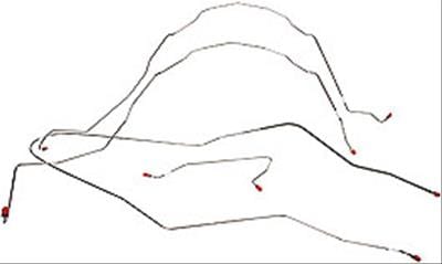 Classic Performance Classic Performance Brake Lines, Direct Fit 5557LK-SS Autofit