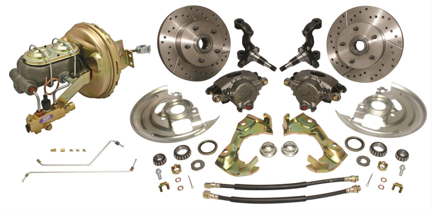 Classic Performance Classic Performance Chevy Midsize Car Complete Stock Spindle Disc Brake Kits 6466CBK-S Autofit