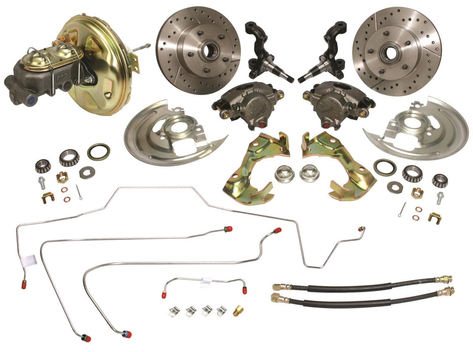 Classic Performance Classic Performance Chevy Midsize Car Complete Stock Spindle Disc Brake Kits 6872CBK-S Autofit