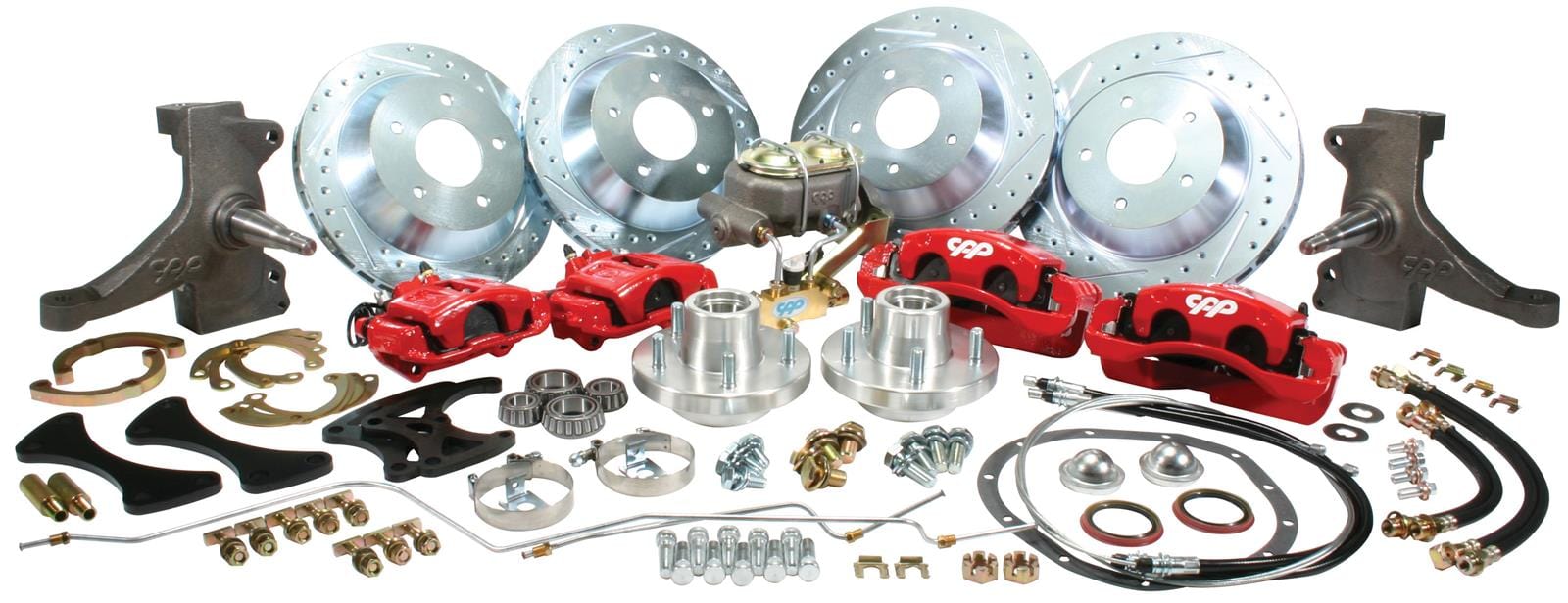 Classic Performance Classic Performance Complete Front and Rear Disc Brake Kits 7387FRBK5-BB-R Autofit