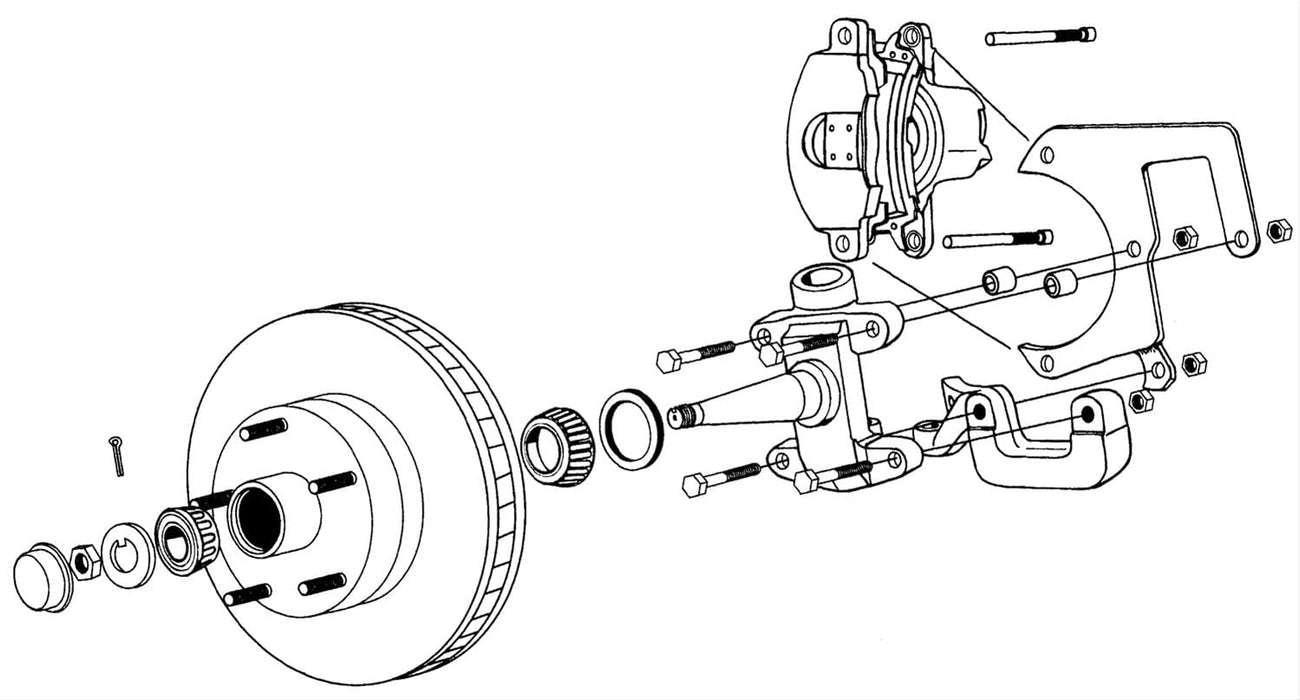Classic Performance Classic Performance Front Disc Brake Kits 4852CBK-4.5 Autofit