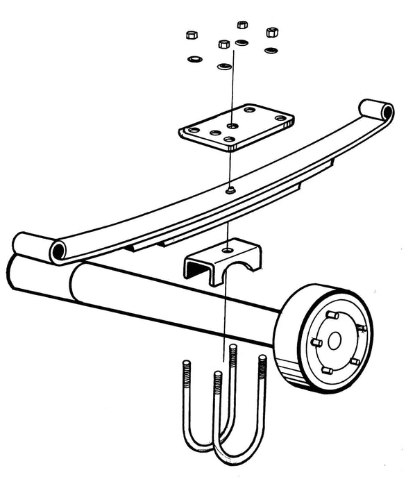 Classic Performance Classic Performance Leaf Spring Conversion Kits 5559RCK Autofit