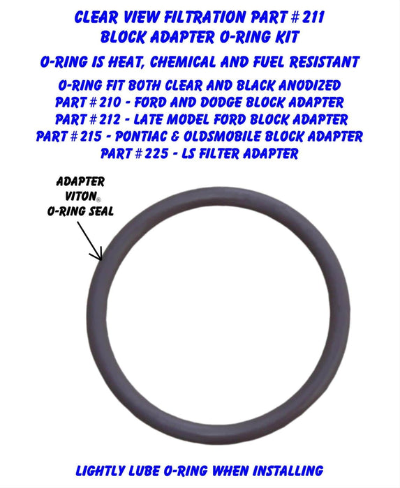 Clear View Filtration Clear View Filtration O-Rings 211 Autofit