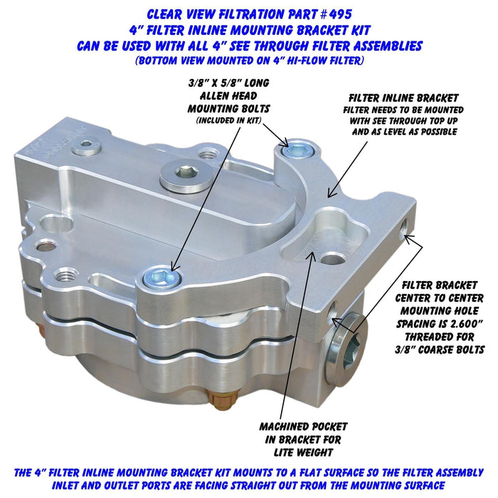 Clear View Filtration Clear View Filtration See Through Oil Filter Brackets 495 Autofit