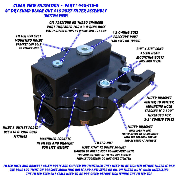 Clear View Filtration Clear View Filtration See Through Oil Filters 445-115-B Autofit