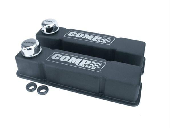 COMP Cams COMP Cams Black-Wrinkle Powdercoated Valve Covers 280 Autofit