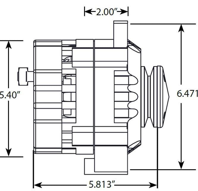 CVR CVR Powerhouse Billet Alternators 8106BK Autofit