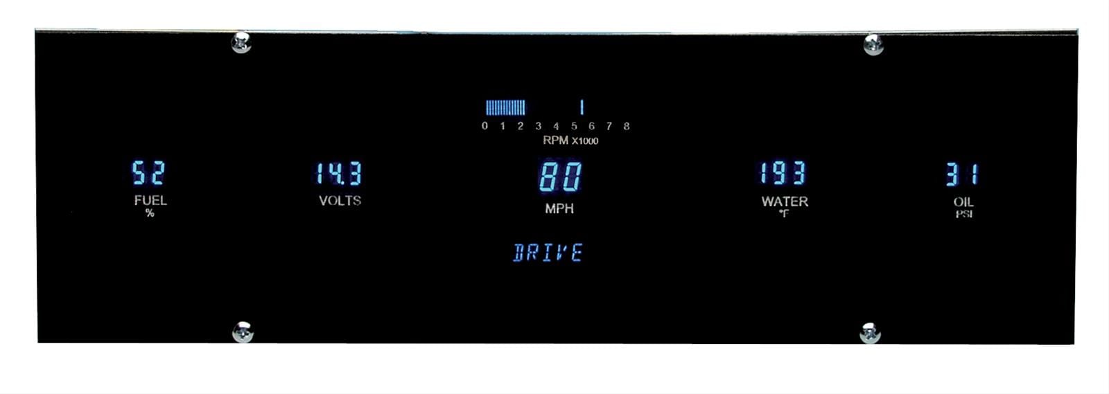 Dakota Digital Dakota Digital Designer Series Gauge Kits VFD3-1000-L-Z Autofit